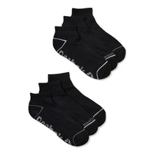 Load image into Gallery viewer, Reebok Men's Pro-Series Ankle Socks - BLACK, 6-Pack
