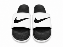 Load image into Gallery viewer, Nike Jelly Cushion Cloudfoam Turbo Tech Slides (BLK/WHT/BLK)