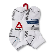 Load image into Gallery viewer, Reebok Men&#39;s Pro-Series Ankle Socks - WHITE, 6-Pack
