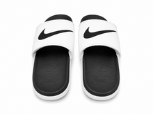 Load image into Gallery viewer, Nike Jelly Cushion Cloudfoam Turbo Tech Slides (BLK/WHT/BLK)

