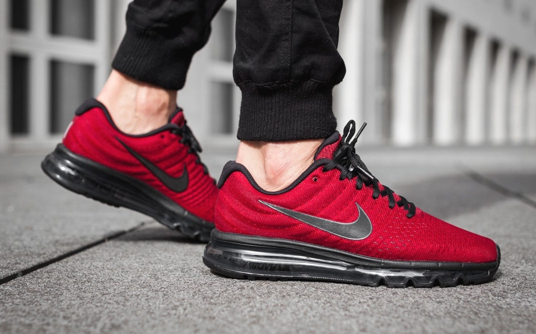 red & black nike shoes