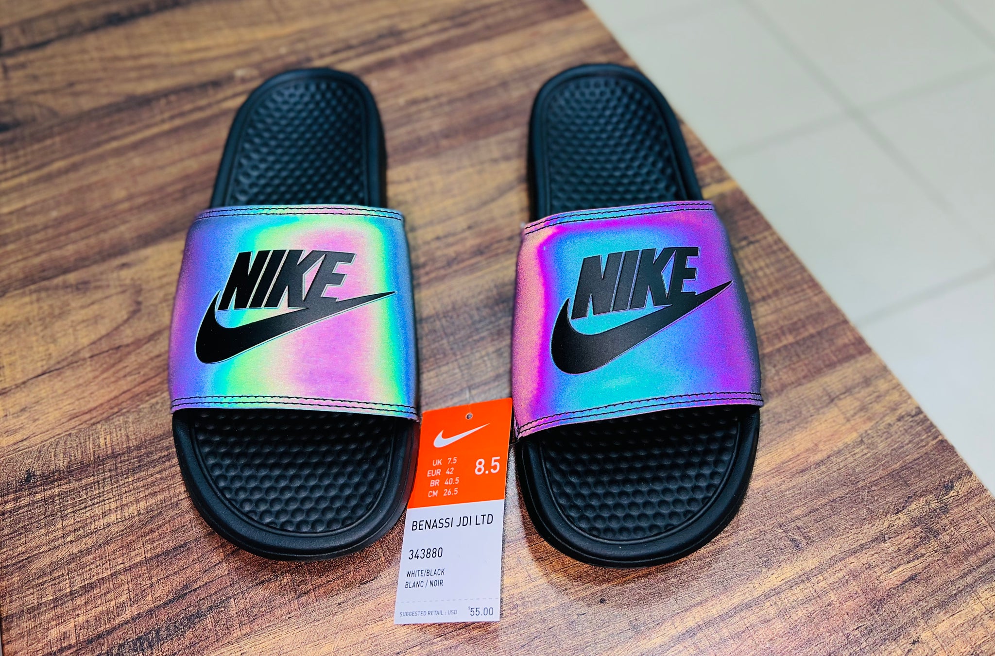 Nike Benassi Mismatch LTD Slide Reflective Affinity